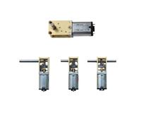 N20 Metal Gearbox Reducer electronic starter Single/Dual Axis Long Shaft DC 3V-12V Slow Speed Worm Gear electronic starter Large Torque CZAOINCU((F)13-53rpm,Single Shaft)