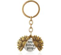 N2003-27 Pendentif en alliage d'or ancien en forme de tournesol pouvant s'ouvrir de deux côtés pour la gravure d'accessoires
