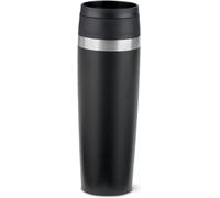 N2023550 Travel Mug Classic 0,5 L, Bouchon À Vis Confortable, En Acier Inoxydable, 6 H Chaud Et Froid 12 H, 100% Étanche, Ouverture À 360°, Acier Inoxydable, Noir