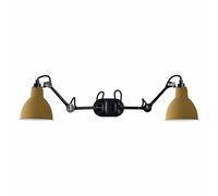 N204 Applique Murale Double Mat Noir et Mat Jaune