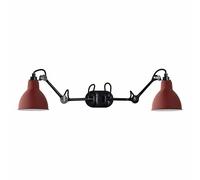 N204 Applique Murale Double Mat Noir et Mat Rouge