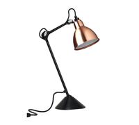 N205 Lampe à Poser Blanc/Noir Mat et Cuivre