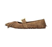 N21 - Ballerines à brides et franges - Femme - Chaussures - Brun - Taille: 41 EU