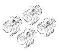 N21171 Kit Attacchi 171 Pour FIAT 500X 2014- Sans Garde-Rail
