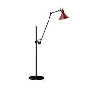 N215 Lampadaire Mat Noir et Rouge Mat