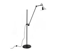 N215 Lampadaire Noir Mat & Chrome