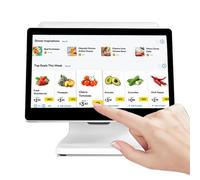 N2930 Système de point de vente à écran tactile 15,6" avec écran client de 13,3", écran réglable, 4 Go de RAM et 64 Go SSD pour vente au détail, restaurant, hôtel