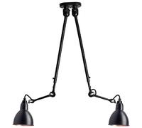 N302 Plafonnier Double Noir Mat & Noir & Cuivre