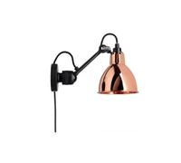 N304 Applique Murale Noir Mat et Cuivre avec Câble