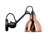 N304 Applique Murale Noir Mat et Cuivre avec Interrupteur Marche/arrêt