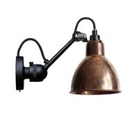 N304 Applique Murale Noir Mat et Cuivre Brut avec Interrupteur Marche/arrêt