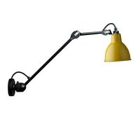 N304 L40 Applique Murale Mat Noir et Jaune Câblé