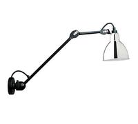 N304 L40 Applique Murale Noir Mat & Chrome Câblé