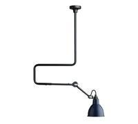 N312 Plafonnier Mat Noir et Bleu