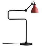 N317 Lampe à Poser Mat Noir et Rouge Mat