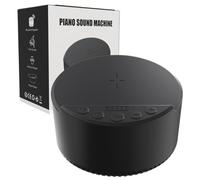 N3cessity Machine à son de piano avec 20 sons de piano apaisants, haut-parleur Bluetooth et chargeur sans fil avec fonction mémoire, minuterie de sommeil, thérapie sonore pour bébés, enfants, adultes