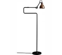 N411 Lampadaire Mat Noir et Noir/Cuivre