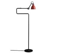 N411 Lampadaire Mat Noir et Rouge Mat