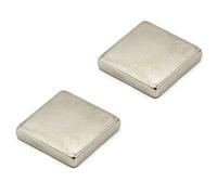 N42 Aignage Néodaymiume Pour Les Arts, L'Artisanat, la Fabrication de Modèles - 25mm x 25mm x 5mm D'Épaisseur - Put de 11kg - Pack de 2