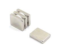 N42 Aignage Néodiamique Pour Les Arts, L'Artisanat, la Fabrication de Modèles, Le Bricolage, Les Passe-Temps - 25mm x 20mm x 5mm D'Épaisseur - 9,9kg de Traction - Pack de 4