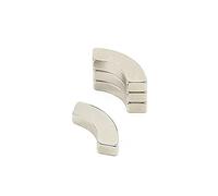 N42 Aigneur D'Arc Neodymium Pour L'Ingénierie, la Fabrication, Le Bricolage et Les Moteurs - Put 5kg - 20mm O.R. x 12,5mm I.R. x 90 Degrés x 5mm D'Épaisseur - Pack de 4