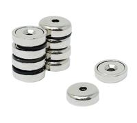 N42 Aigneur de Pot Niodymium Pour Les Arts, L'Artisanat, la Fabrication de Modèles - 20mm dia x 7mm D'Épaisseur x 4mm C/Évier - 13,2kg