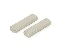 N42 Aimant Néodyme Pour Les Arts, L'Artisanat, la Fabrication de Modèles - 40mm x 10mm x 5mm D'Épaisseur - 8,3kg - Pack de 2