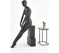 N5-8 belle femme noire assise Eurotondisplay Mannequin féminin Femme laquée mat Femme oreilles moulées Chic et élégant Haute qualité