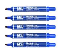 Pentel - Marqueur permanent N50, bleu, pointe ogive G