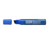 [N50XL-C] Pentel Marqueur permanent N50XL, pointe biseautée, bleu