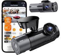 N5S 4-Canaux Dashcam Voiture 2.7K+1080P+1080P+1440P, 360 degrés STARVIS 2 5GHz WiFi GPS Caméra Embarquée, Contrôle Vocale Français 24h. Mode Parking Tampon, Module LTE Optionel, Max 1To