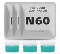 N60 Lot de 3 désodorisants à oxygène actif pour litière pour chat 60 g
