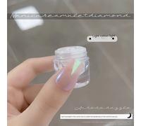 N64.Aurora-Poudre Holographique Pour Manucure,Pigment Perle,Frottement,Rose,Chrome,Poussière,Nail Art,Blanc,Clair De Lune,Miroir,Paillettes,0.3g #C