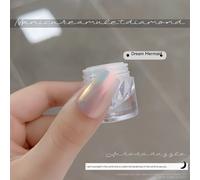N64.Aurora-Poudre Holographique Pour Manucure,Pigment Perle,Frottement,Rose,Chrome,Poussière,Nail Art,Blanc,Clair De Lune,Miroir,Paillettes,0.3g #F