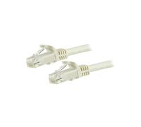 StarTech.com 7.5m CAT6 Ethernet Cable, 10 Gigabit Snagless RJ45 650MHz 100W PoE Patch Cord, CAT 6 10GbE UTP Network Cable w/Strain Relief, White, Fluke Tested/Wiring is UL Certified/TIA -...