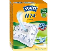 [N74] SWIRL Pack 4 sacs d'aspirateur N 74 Micropor Plus Green + 1 filtre