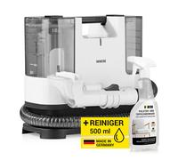 N8WERK Aspirateur-laveur Portable Clean | Nettoyeur de meubles rembourrés et de tapis, léger et compact | Détachant, moteur puissant de 400 watts, réservoir d'eau fraîche et d'eau sale | Détergent inc