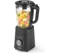 N8WERK Nutrition Mixer Midnight Edition Mixeur sur socle Smoothies Cocktails Fonction Ice Crush Lames en acier inoxydable Récipient de mixage avec couvercle To-Go Noir
