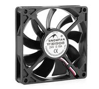 NA 80mm x 80mm x 15mm 24V DC 3 Fils Ventilateur de Refroidissement Longue durée Double roulement à Billes PC Case Fan