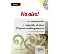 Na also !: Zoom sur les points essentiels de la grammaire allemande, 900 phrases de thème grammatical ciblées, graduées et corrigées