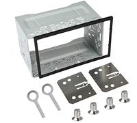 NA Cadre de Montage Autoradio 2 DIN Fente Cadre de Montage d'autoradio, Cadre de Montage en Plastique en Fer, Fente d'installation Kit Montage pour Autoradio, Lecteur DVD de Voiture, Navigation GPS