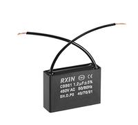 NA CBB61 Run Condensateur 450V AC 1.2uF 2 Câble Condensateurs Film Polypropylène Métallisé pour Ventilateur de Plafond
