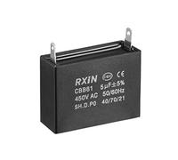 NA CBB61 Run Condensateur 450V AC 5uF Single Insert Metallized Polypropylene Film Condensitors for Ceiling Fan