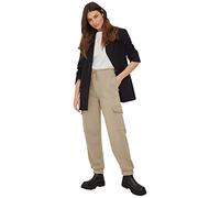 NA-KD Big Pocket Sweatpants Pantalon de survtement, Beige foncé, M Femme