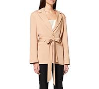 NA-KD Blazer Oversize ceinturé, Beige, 38 Femme