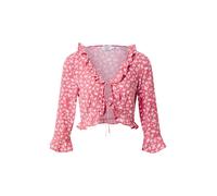 NA-KD Chemisier rouge pastel / blanc, Taille L