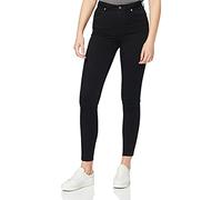 NA-KD Jean Skinny Taille Haute, Noir, 36 Femme