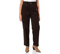NA-KD Pantalon Ample en Velours côtelé, Marron, 38 Femme