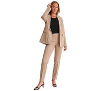NA-KD Pantalons de Costume ajustés, Beige foncé, 40 Femme