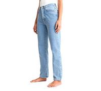 NA-KD Straight High Waist Jeans, Bleu Clair, 36 EU Femme